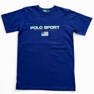 Vintage 90s Ralph Lauren Polo USA Sport Navy Blue T-shirt Large Canada